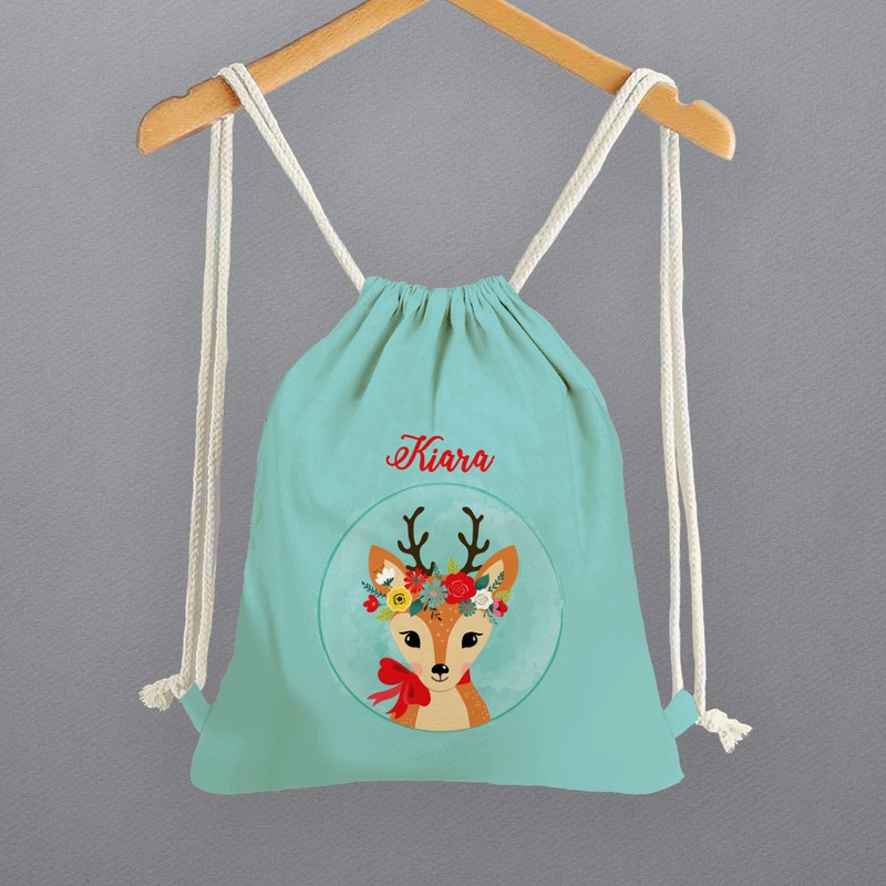 Personalised Drawstring Bags – Deer