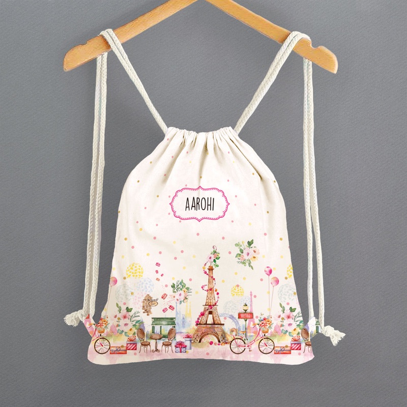 Personalised Drawstring Bags – Eiffel