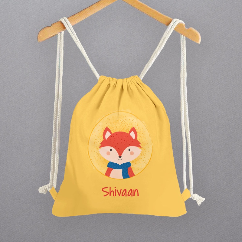 Personalised Drawstring Bags – Fox