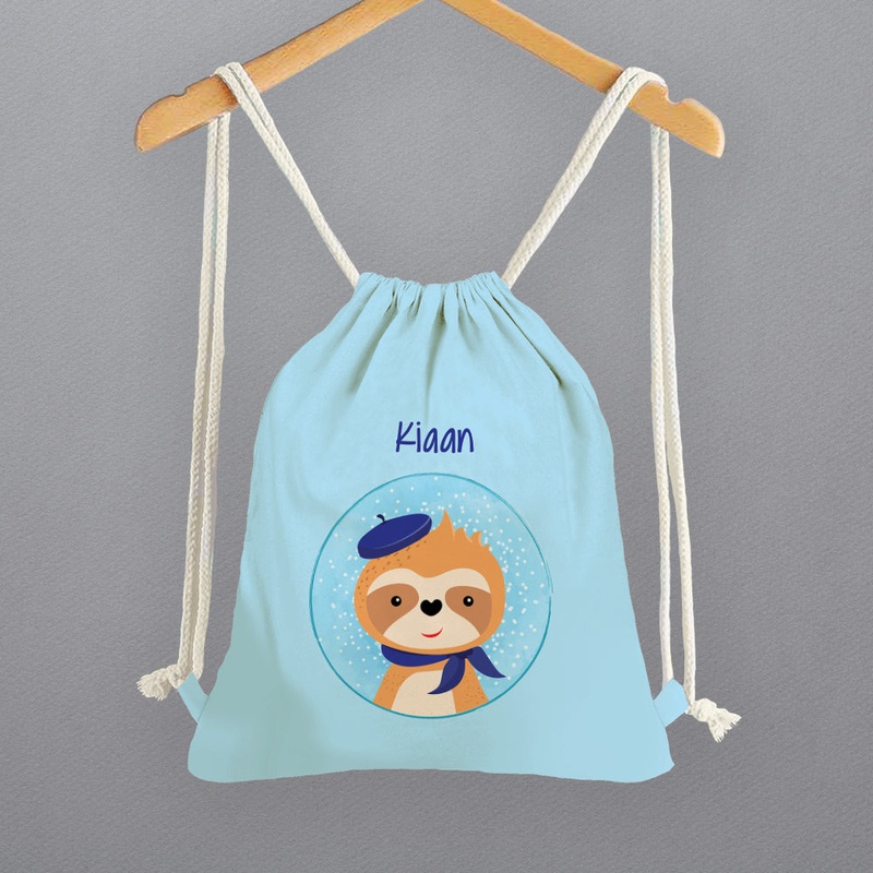 Personalised Drawstring Bags – Sloth