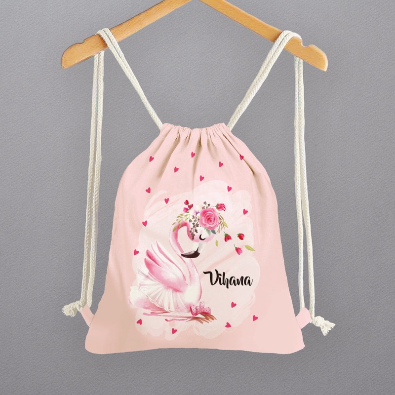 Personalised Drawstring Bags – Swan