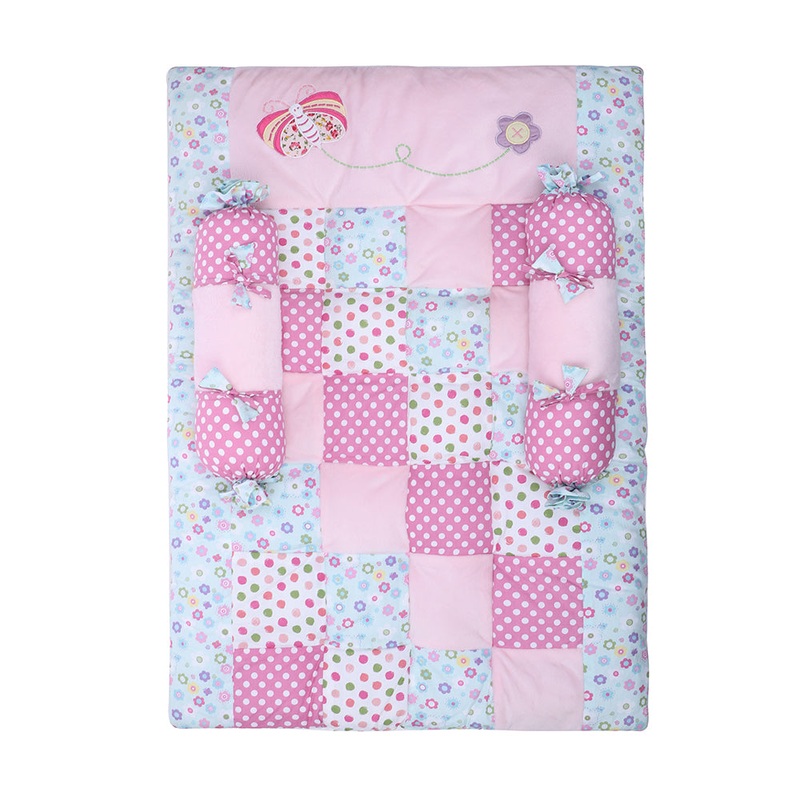 Abracadabra Cotton Bedding/Gadda Set Papillion Theme – Pink