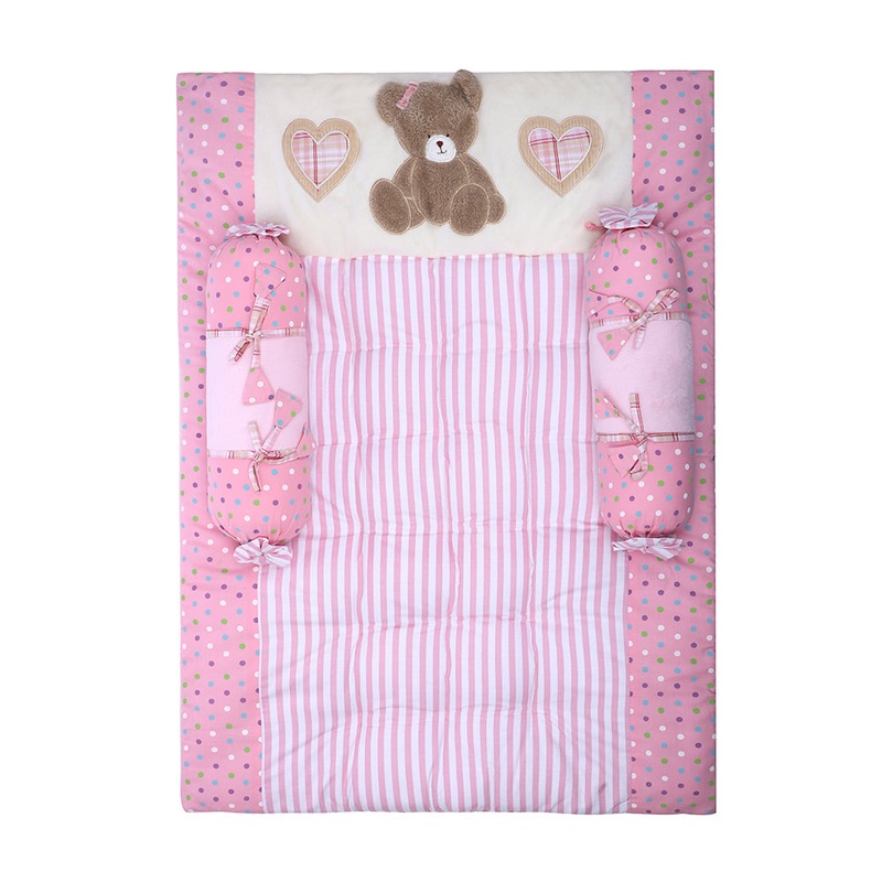 Abracadabra Cotton Bedding/Gadda Set Tender Heart Theme – Baby Pink
