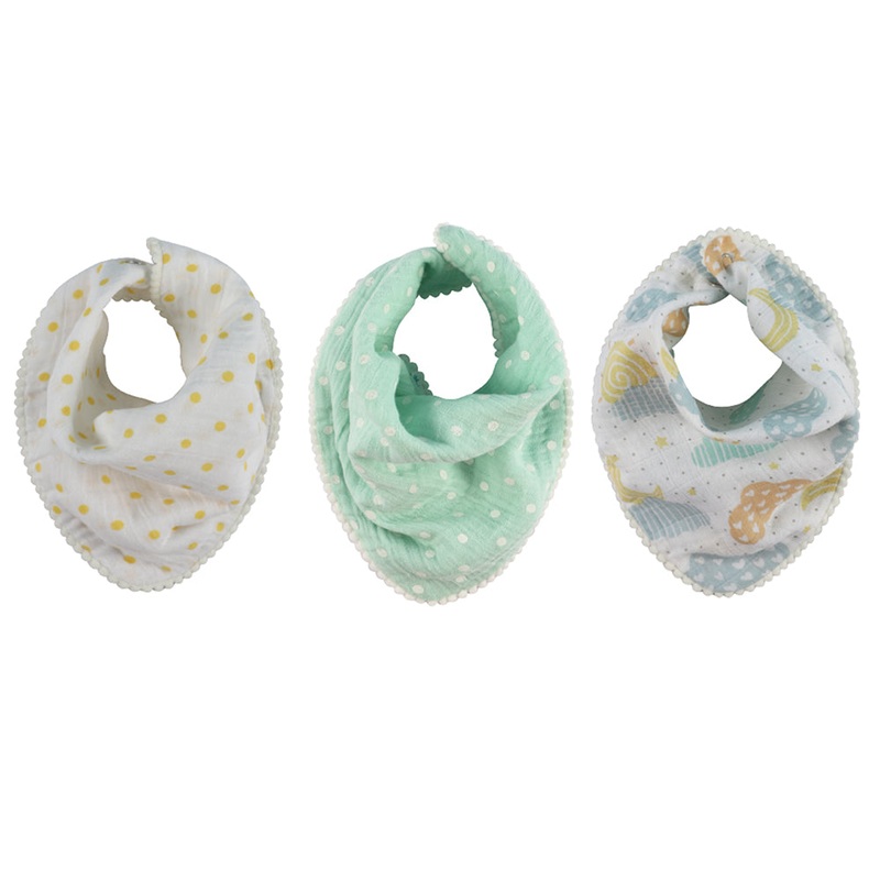 Abracadabra Muslin Bandana Bibs – Lost in Clouds