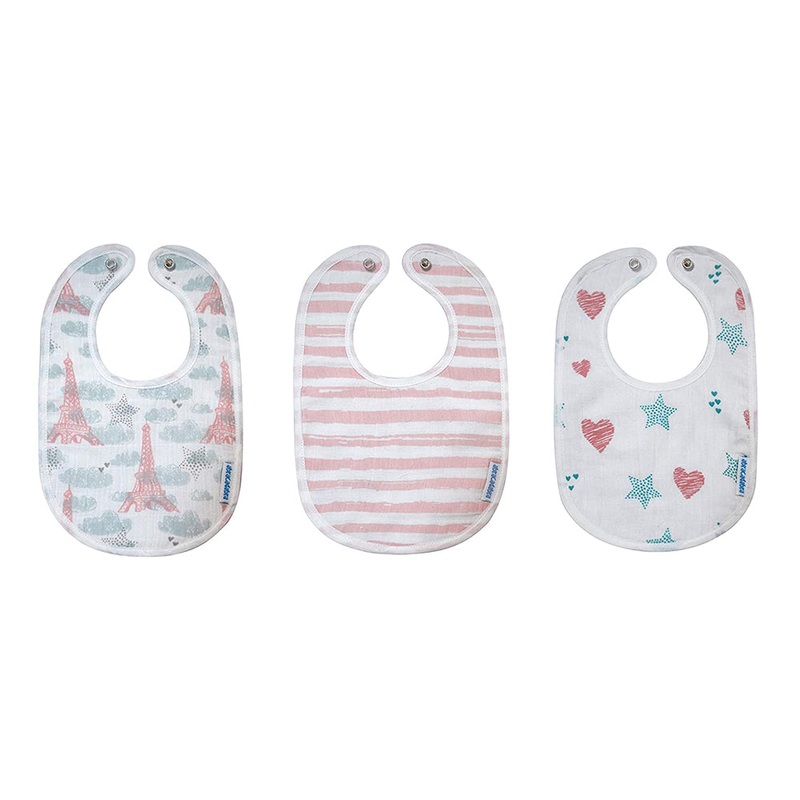 Abracadabra Muslin Bibs – Eiffel Tower