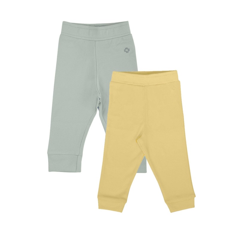 My Milestones Joggers Sage Green / Yellow – 2 Pc Pack