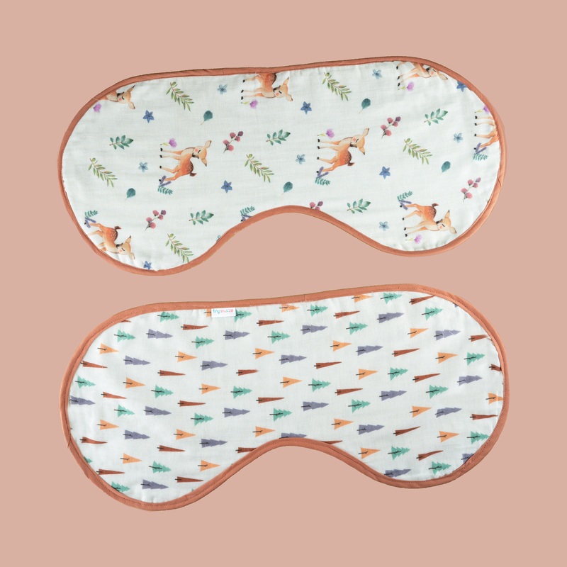 Tiny Snooze Organic Burp Cloths (Set of 2)-Enchanted Forest