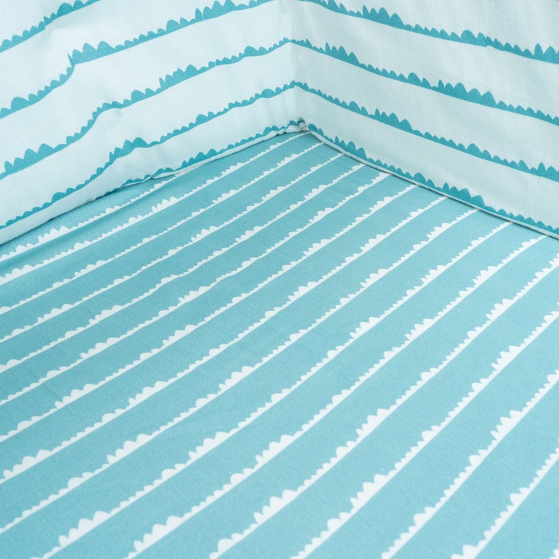 Tiny Snooze Organic Fitted Cot Sheet- Bumps