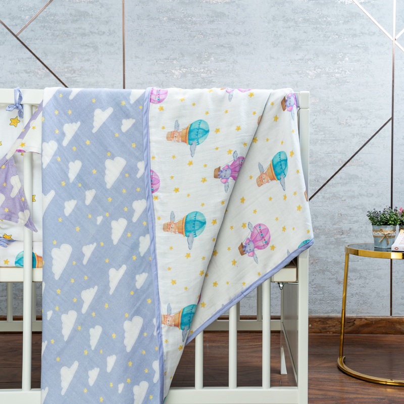 Tiny Snooze Organic Summer Blanket- Sky Is The Limit 0-6 Years
