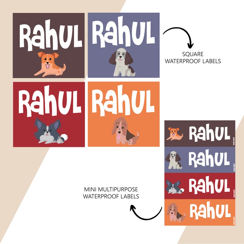 Waterproof Name Stickers – Doggie Love