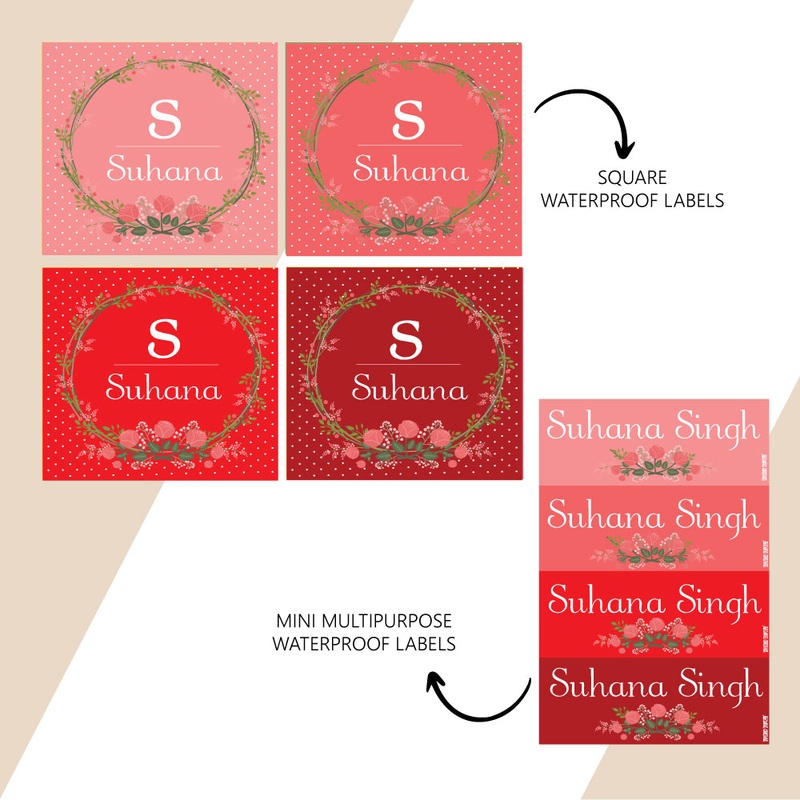 Waterproof Name Stickers – Elegance
