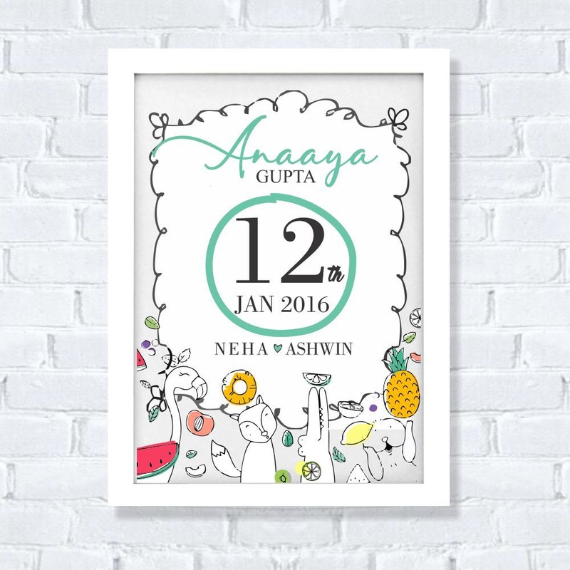 Birth Statistics Frame – Fruits