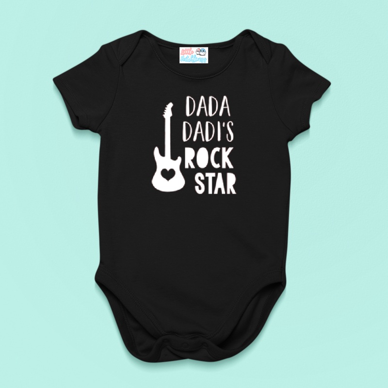 Dada Dadi’s Rockstar Onesie – Black, Navy Blue, Red