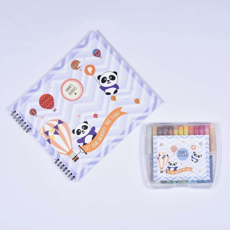 Doodle Book With Personalized Crayons – Panda