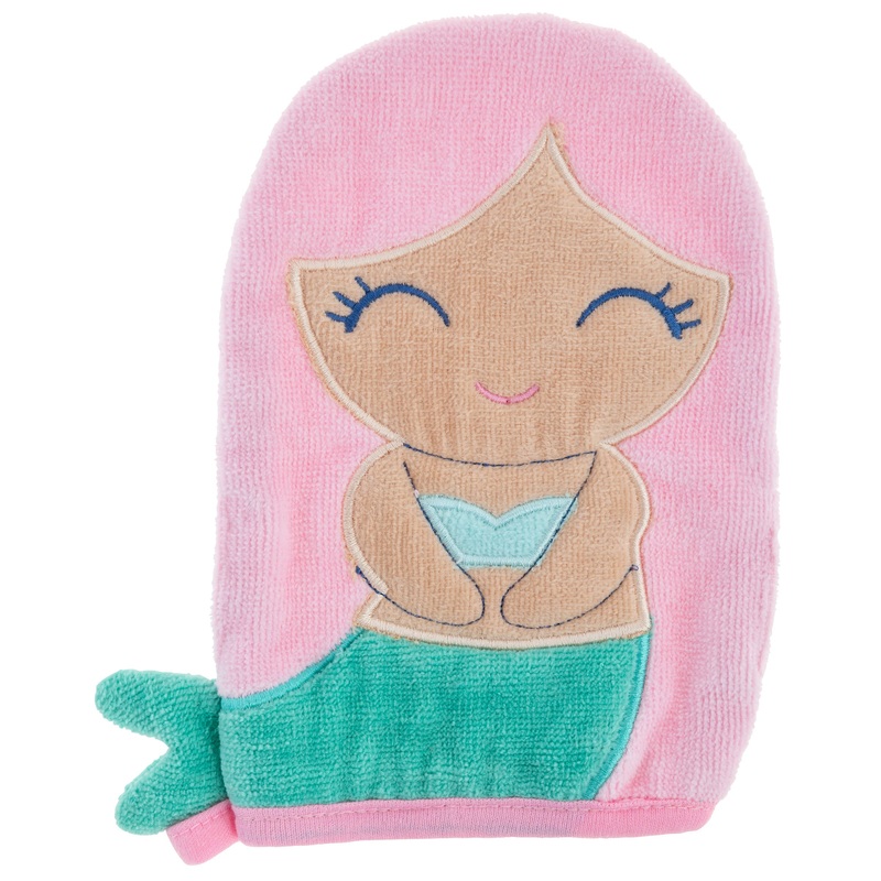 Bath Mitt W/Finger Puppet Mermaid