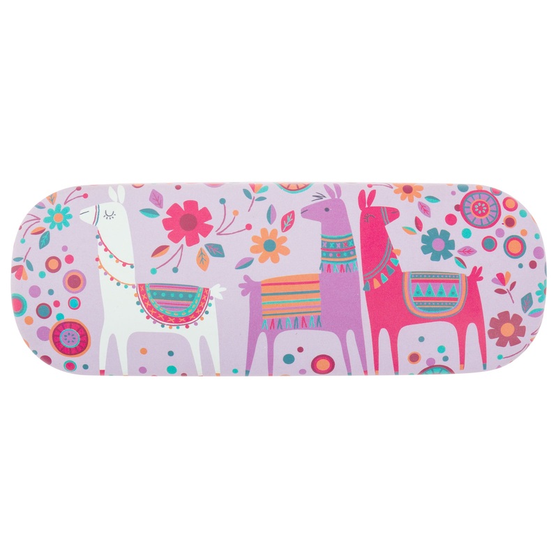 Hard Eyeglass Case Llama