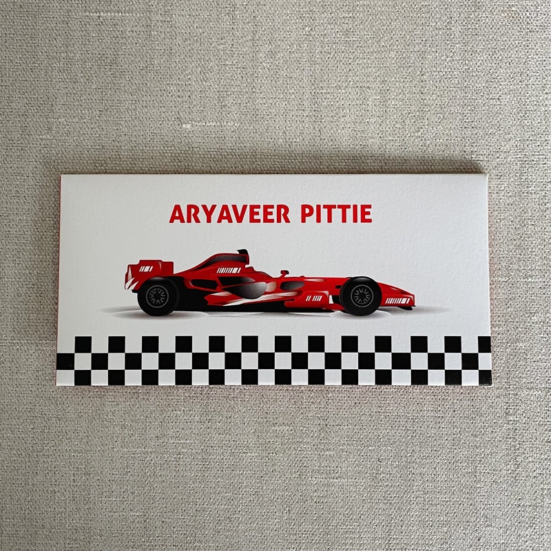 Personalised Cash Envelopes – Car, Set Of 24