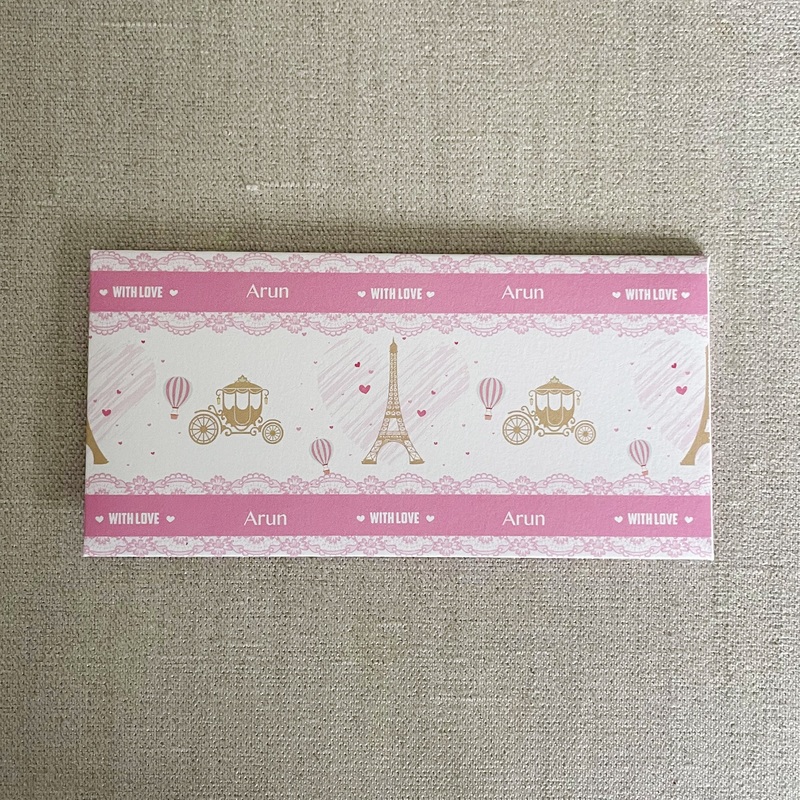Personalised Cash Envelopes – Parisian, Set Of 24