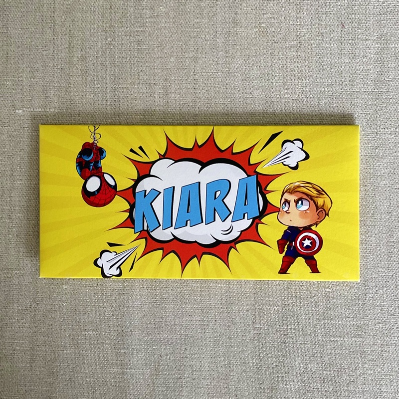 Personalised Cash Envelopes – Super Hero, Set Of 24