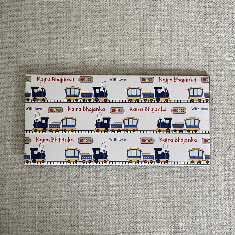 Personalised Cash Envelopes – Train, Set Of 24