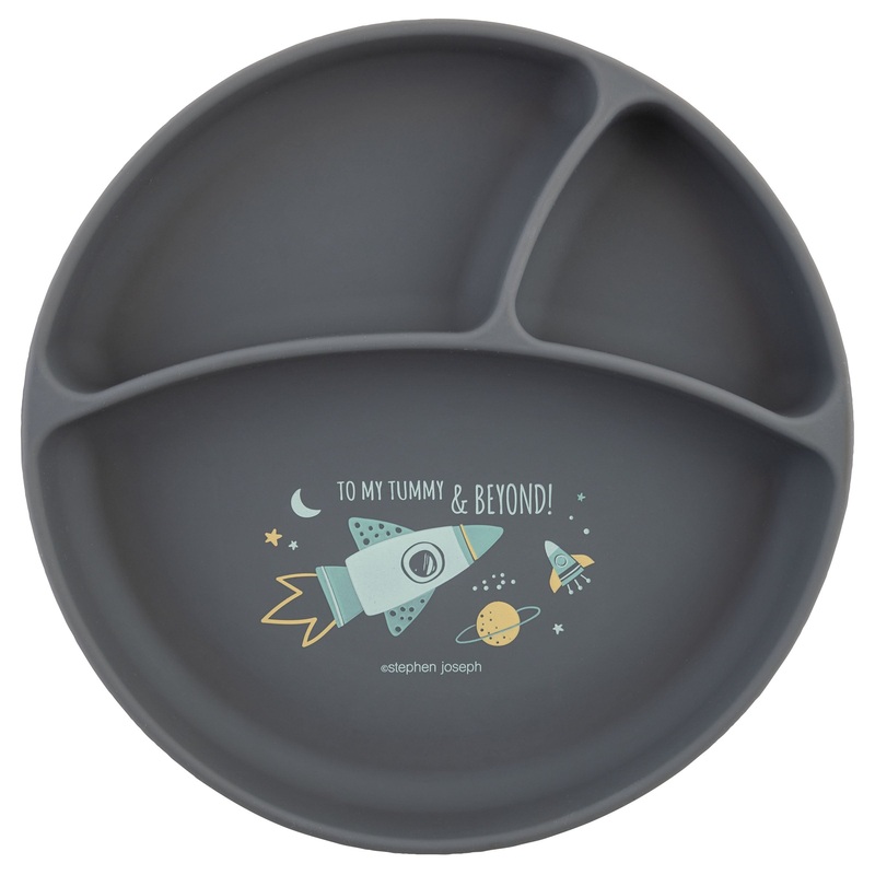 Silicon Baby Plate Space