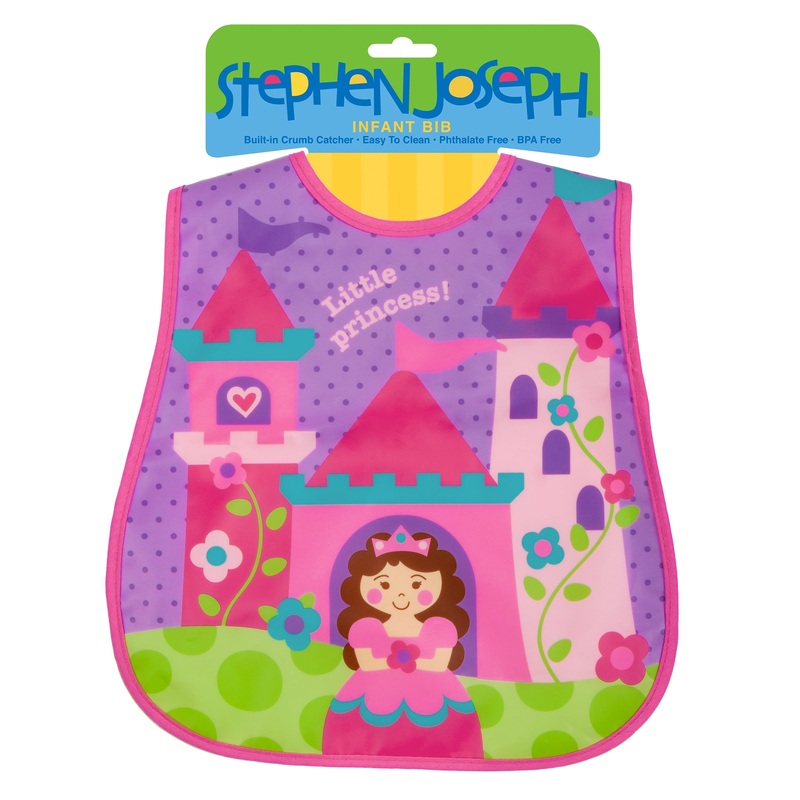 Stephen Joseph Wipeable Bibs – Princess
