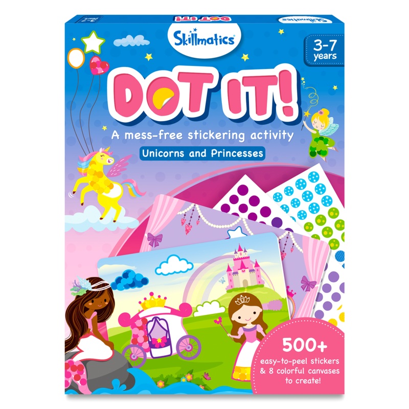 Dot it! – Unicorns & Princesses | No Mess Sticker Art