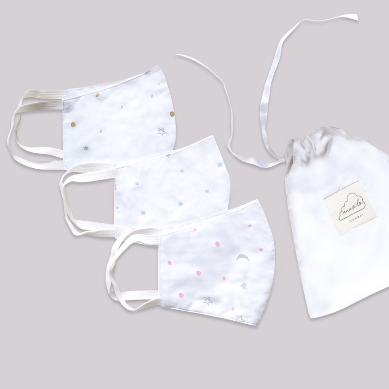 Masilo Face Mask Set of 3  Stars (Kids)