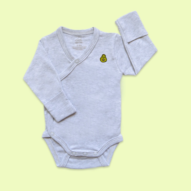 Masilo Long Sleeve Kimono Bodysuit – Grey Heather