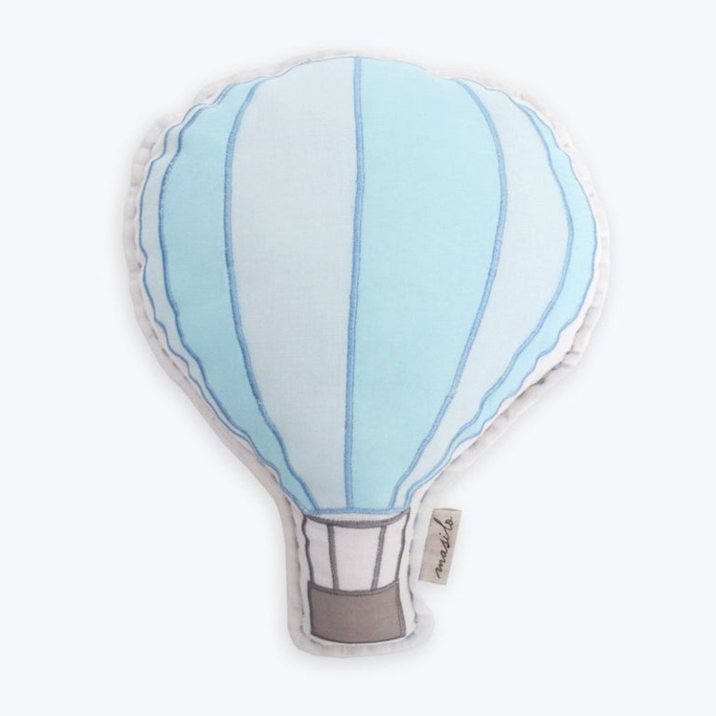 Masilo Organic Shaped Cushion – Up Up & Away (Blue)