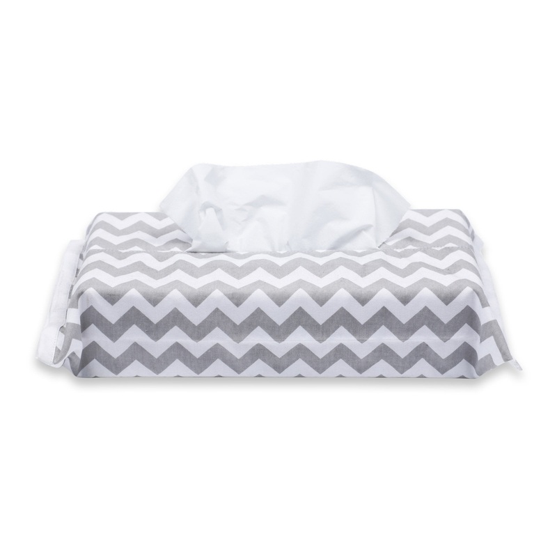 Masilo Tissue Box Cover – Chevron (Grey)