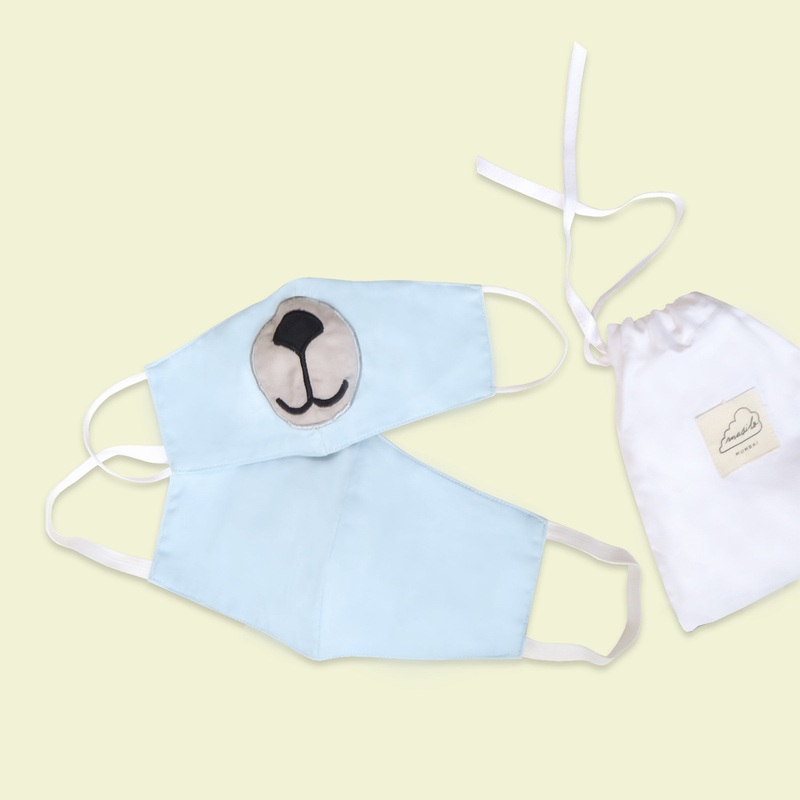 Masilo Twinning Face Mask Set  Bear (Adult/Kid)