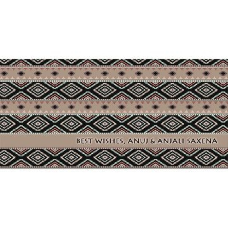 Personalised  Black Aztec Gift Envelopes