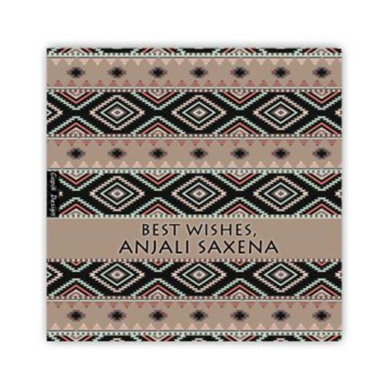 Personalised Black Aztec Gift Tags