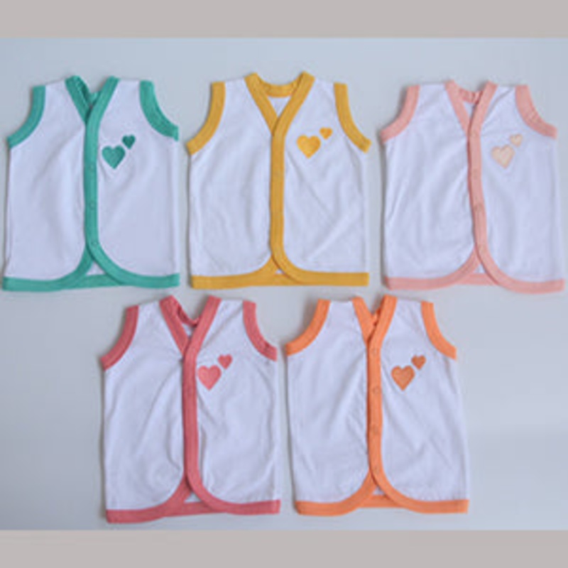 All Hearts – Doodle Baby Vests (Set of 5)