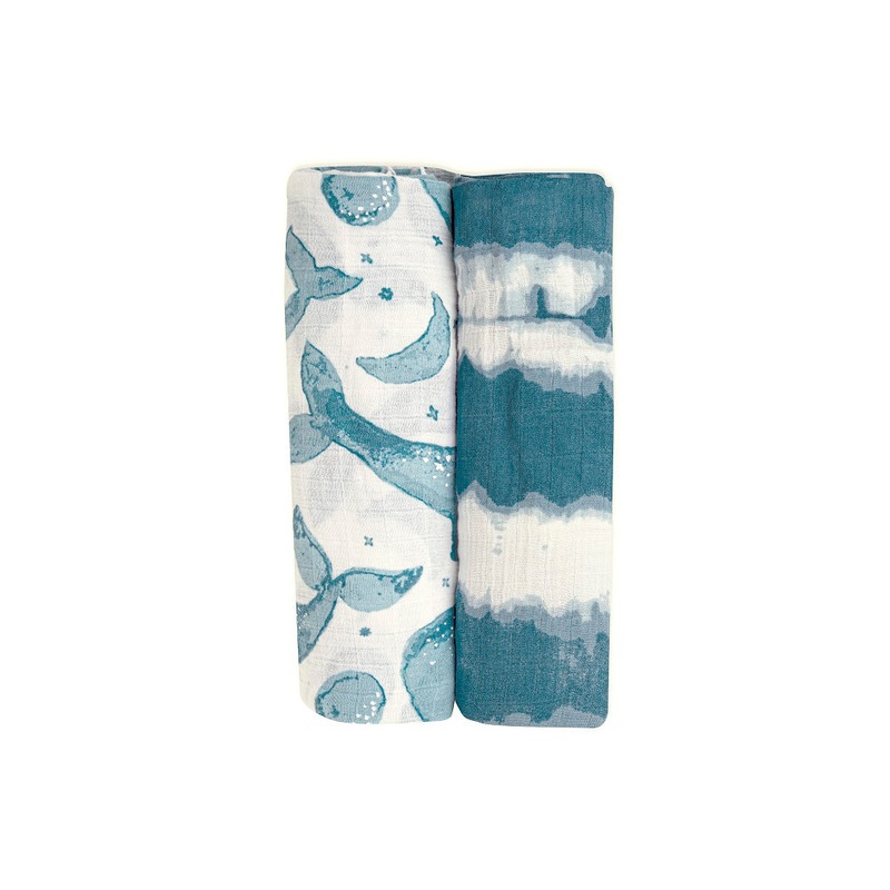 Crane Baby Caspian Collection Muslin Swaddle Set