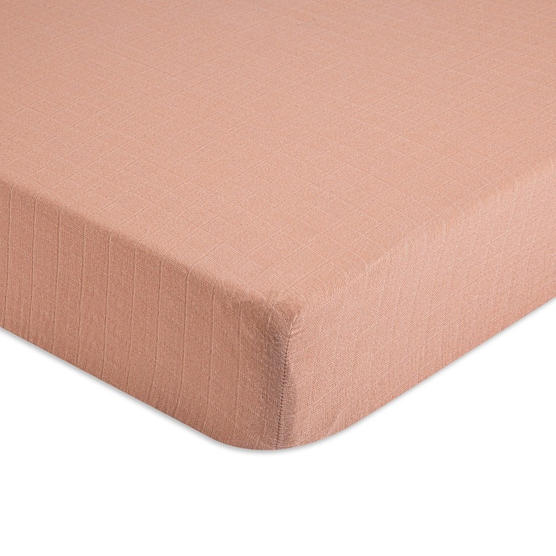 Crane Baby Muslin Crib Fitted Sheet –  Copper