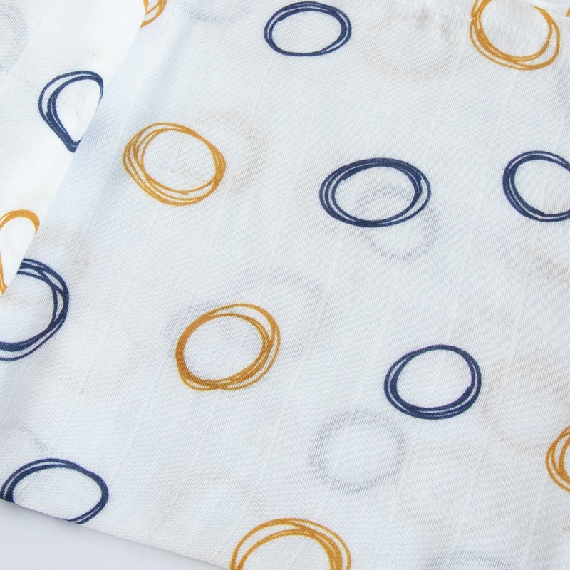 Doodle Circles – Organic Luxury Swaddle