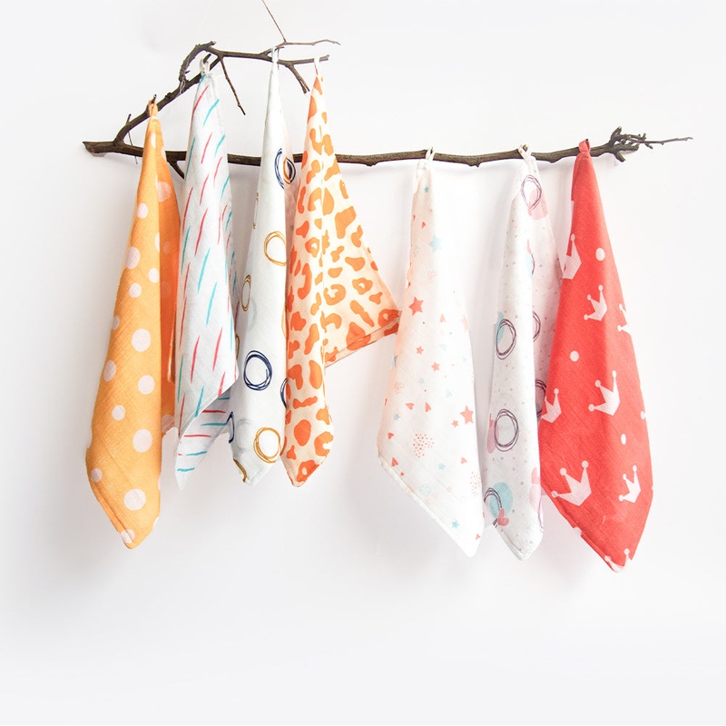 Doodle Love – Organic Muslin Wipes (Set Of 7)