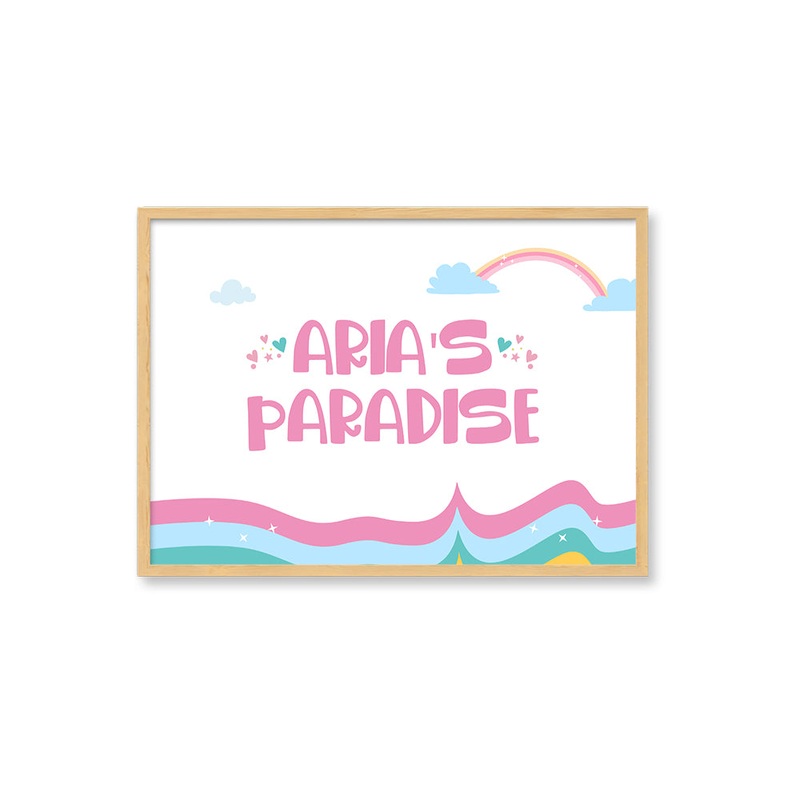 Doodle’s Name Frame – My Paradise (Style 2)