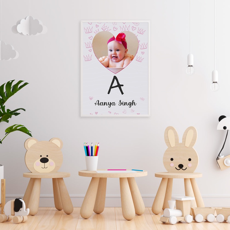 Doodle’s Photo Frame – Pink Hearts