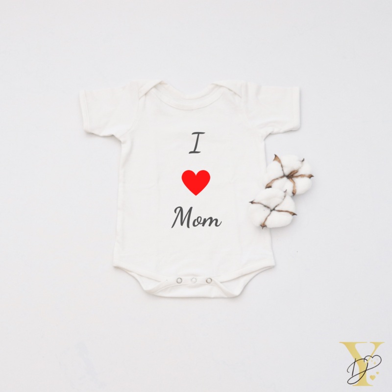 I Love Mom Bodysuit