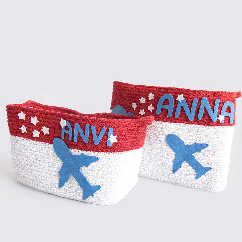 Lil Travellers- Cotton Rope Basket – Individual/ Set Of 2