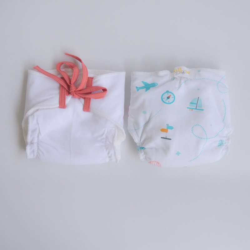 Red Hearts – Doodle Dry Nappies (Set of 2)