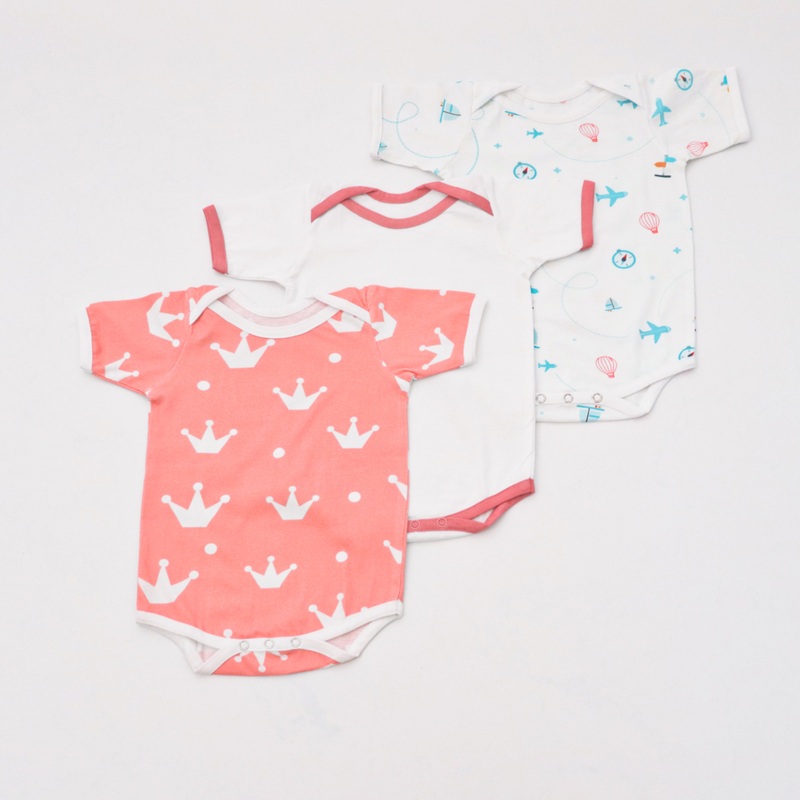 Red Love Bodysuits – Set Of 3