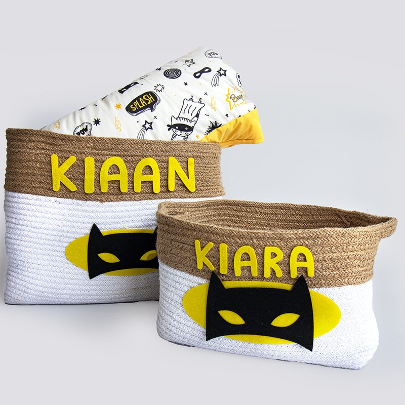 Superbaby- Cotton Rope Basket – Individual/ Set Of 2