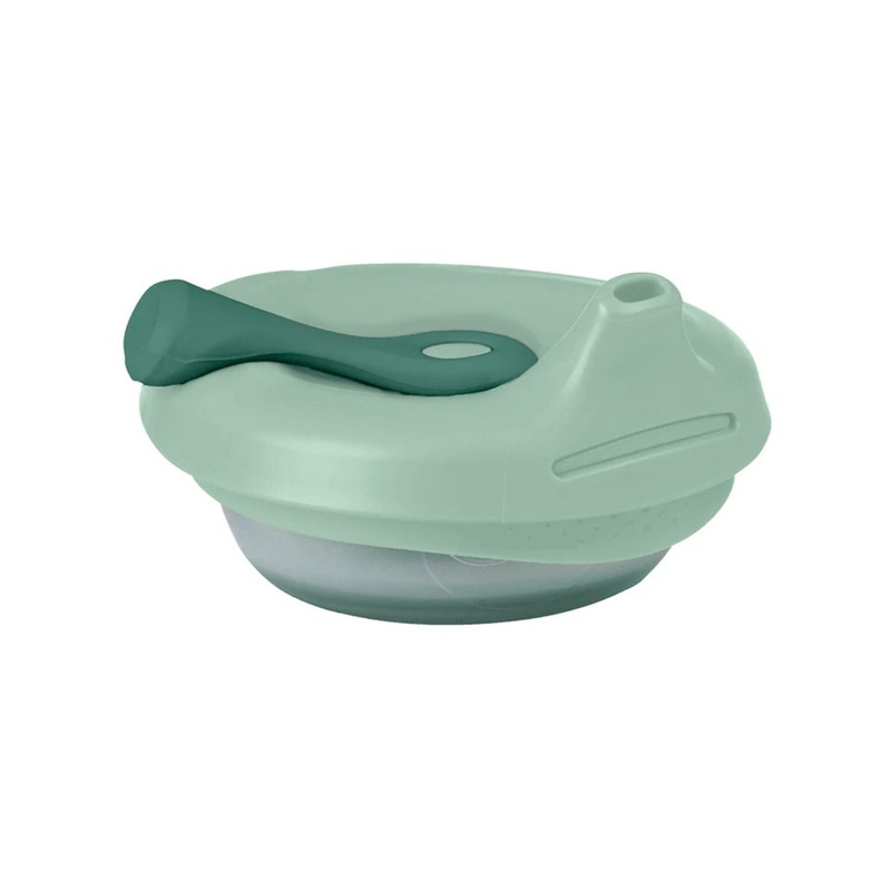 b.box Fill + Feed Silicone Feeding – Reusable & Mess-Free Baby Food Container  110ml  –  Sage Green