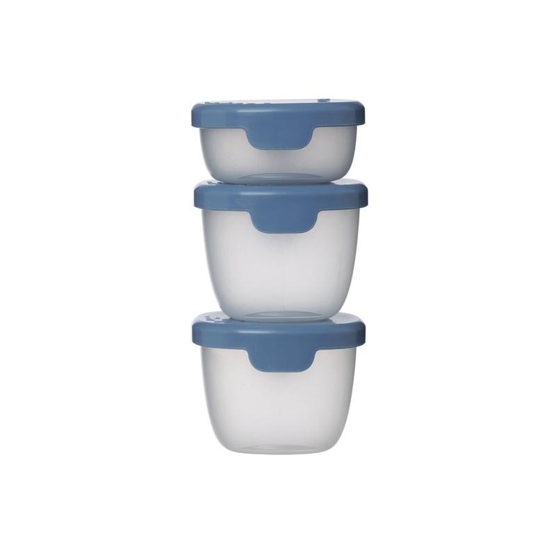 b.box Portable Snack Tubs – Pack of 3- Ocean Blue