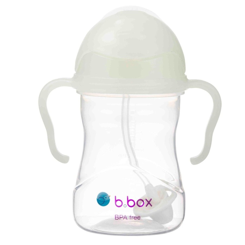 b.box Weighted Straw Sippy Cup – Glow in the Dark -Leak-Proof, Spill & Free Drinking 240ml