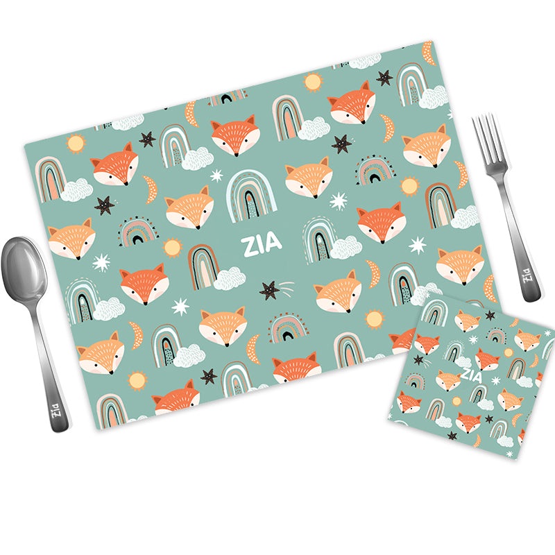 Mat Coaster Set – Fox